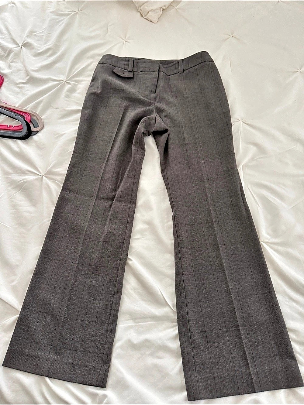 Ann Taylor Curvy Petite Glen Plaid Pants Gray Size 8P